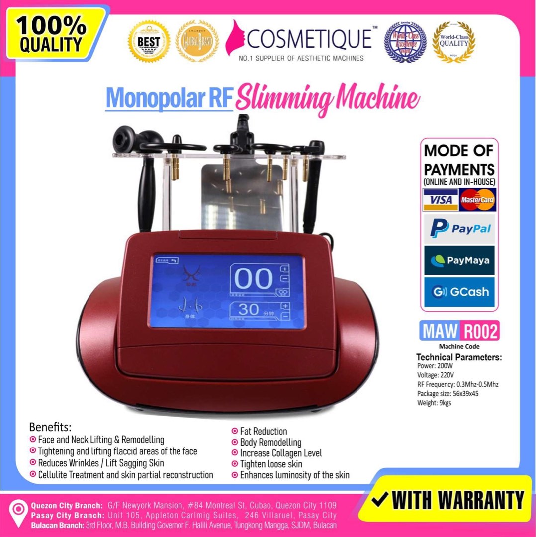 Monopolar Radio Frequency Fat Melting Machine, Beauty & Personal Care