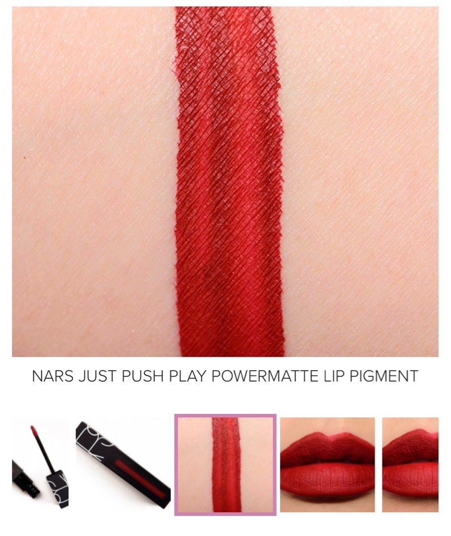 Nars Powermatte Lip Pigment #Just Push Play 2782, 美容＆化妝品, 健康及美容- 皮膚護理, 化妝品-  Carousell