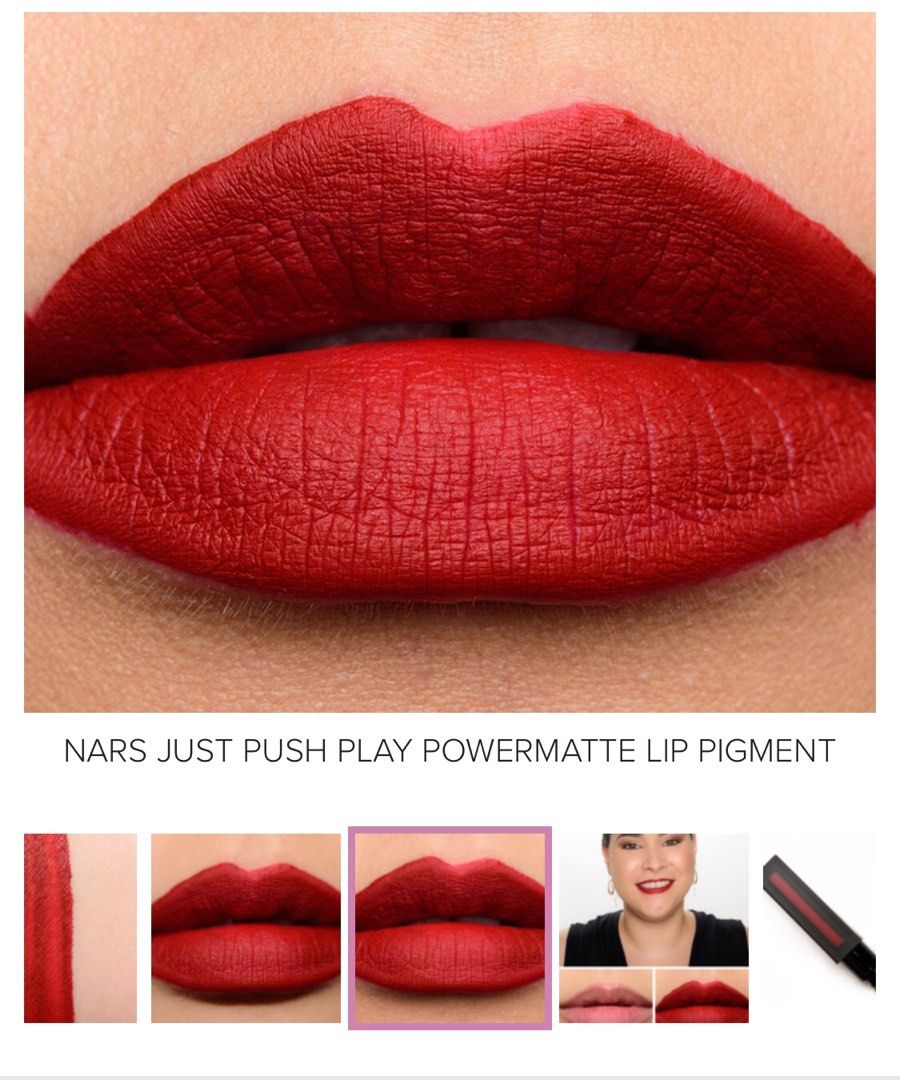 Nars Powermatte Lip Pigment #Just Push Play 2782, 美容＆化妝品, 健康及美容- 皮膚護理, 化妝品-  Carousell