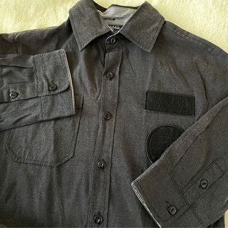 Navy灰黑色個性襯衫