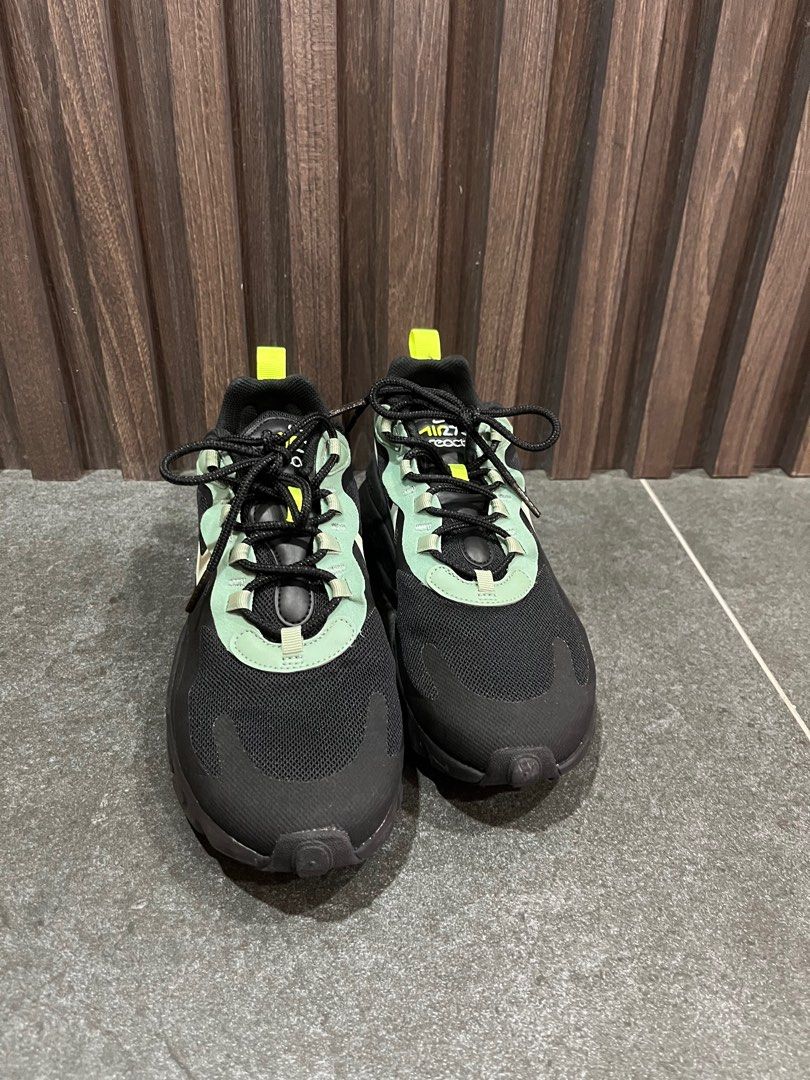 Nike Air Max 270 React Black Sea Green Men s Fashion Footwear