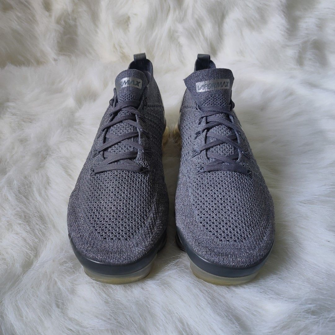 NIKE AIR VAPORMAX FLYKNIT 2 SNEAKER Silver Chrome Grey Shoes