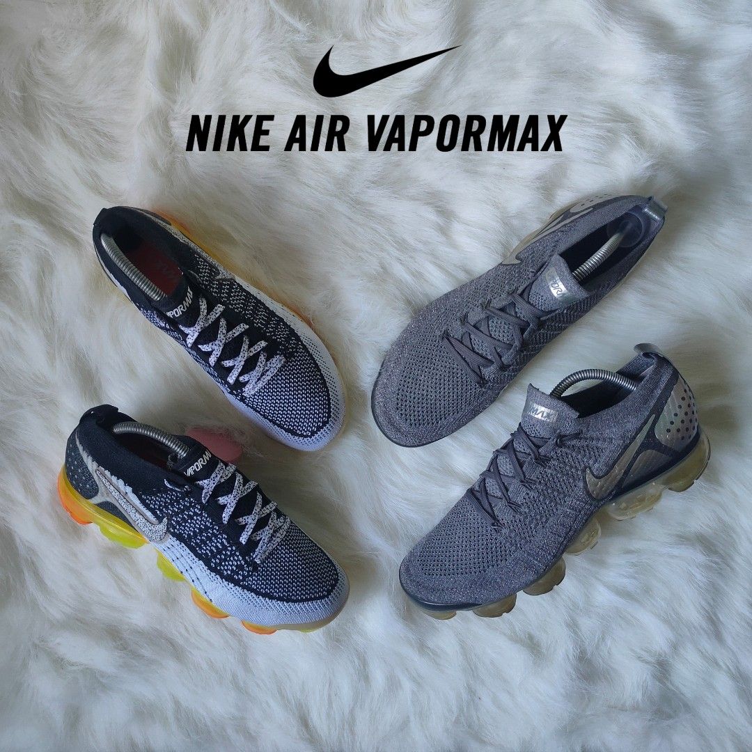 NIKE AIR VAPORMAX FLYKNIT COLLECTION Chrome Black Orange