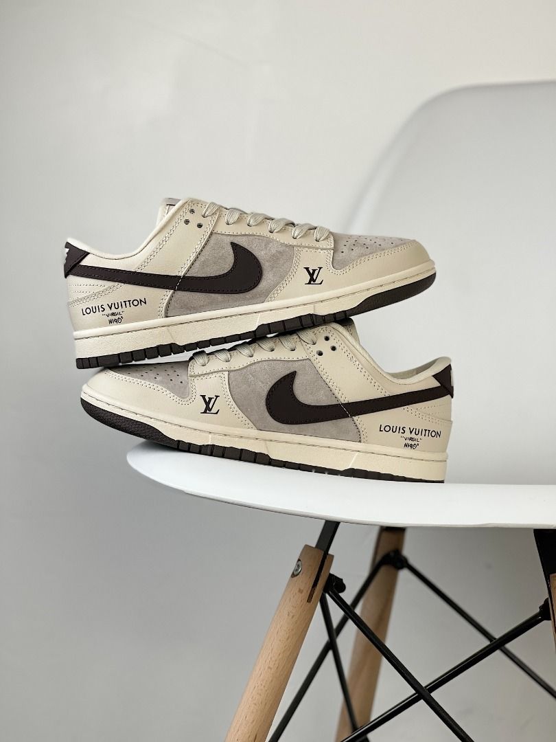 Nike Dunk Low LV联名, 名牌, 鞋及波鞋- Carousell