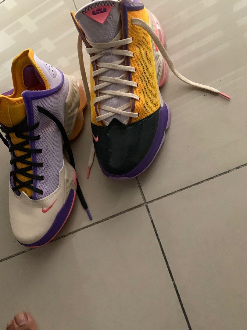 Lebron laker color shoes new arrivals