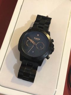 Nixon The Ranger Chrono Black Rose Gold Watch Men s Fashion