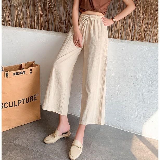 Beige beach 2025 pants