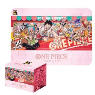 One Piece Card Game Playmat and Card Case Set - 25th Edition