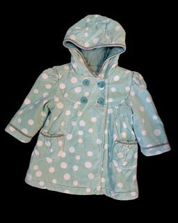 Original Monsoon Light Turquoise Polka Dots Jacket