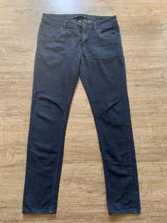 Penshoppe Dark Grey Ultra Skinny Jeans - Men