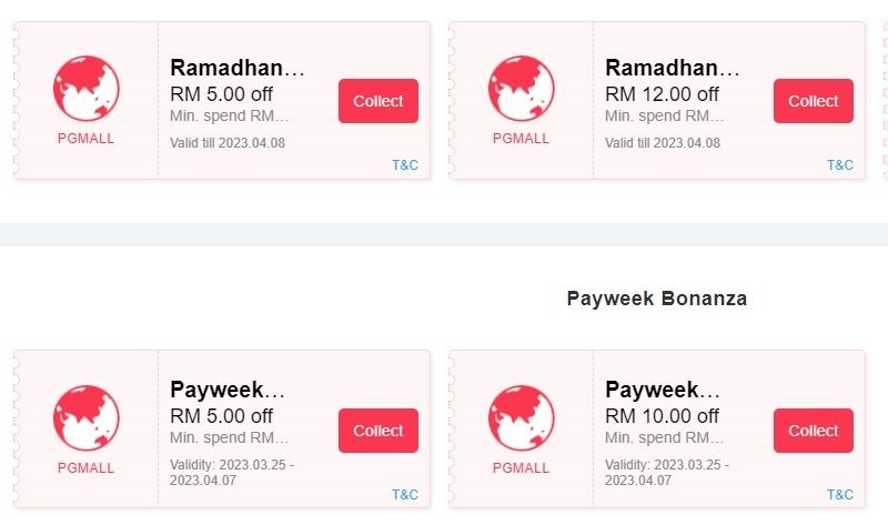 Pg Mall Online Shopping Malaysia Free Voucher Rm80 Rm10 Tickets Vouchers Vouchers on Carousell