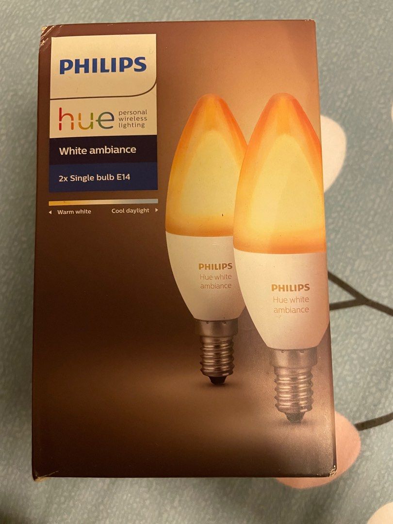Philips hue E14 light bulb 3 pieces, Furniture & Home Living, Lighting &  Fans, Lighting on Carousell