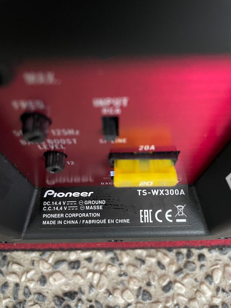 Pioneer TS-WX300A Active Subwoofer, 1300w, Audio, Other Audio Equipment ...