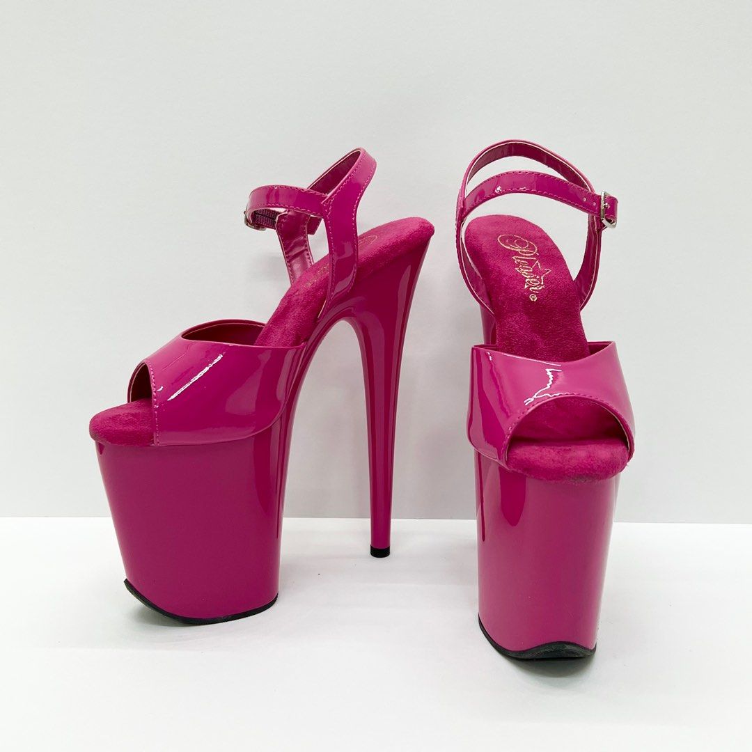 Pink pleaser heels outlet