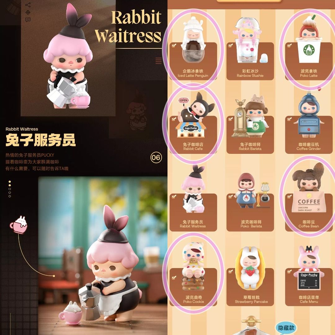 Popmart Pucky Rabbit Cafe Dimoo Molly Instinctoy, Hobbies & Toys, Toys ...