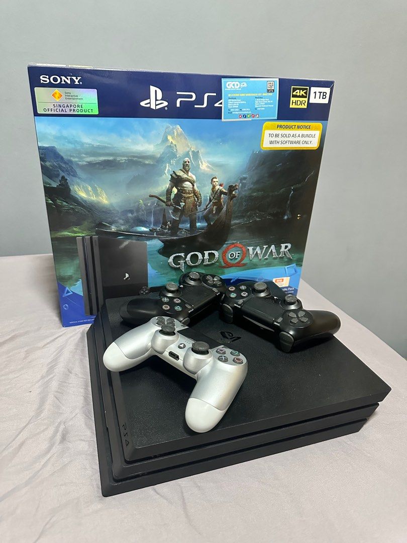 SALE] Sony PS4 Pro 1TB + 2x controllers and charger + 4 games