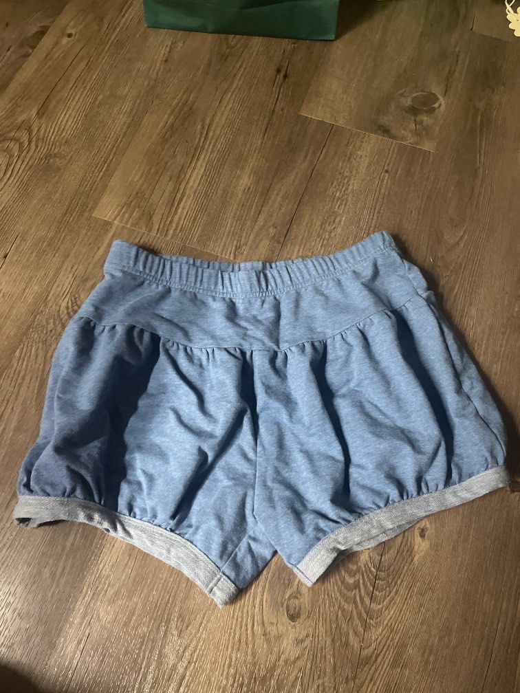 Puffy jean top shorts