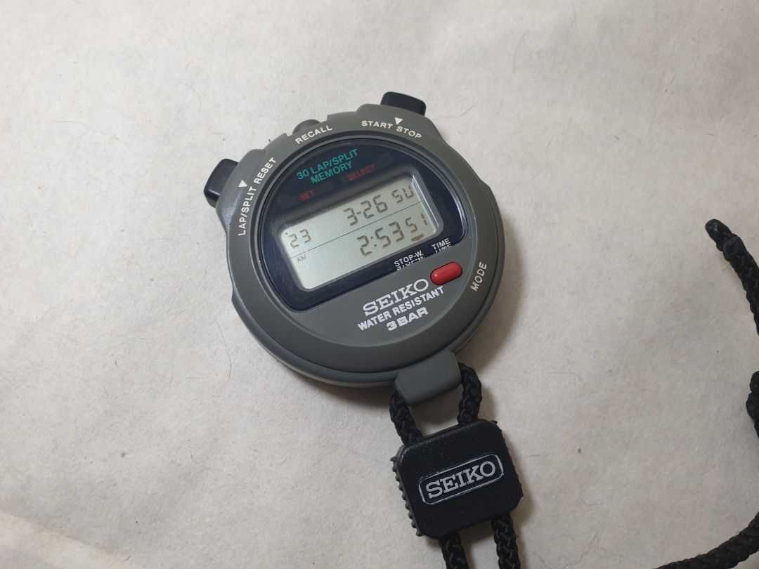 Rare Seiko Swimming Stopwatch, Sports Equipment, Sports & Games, Water