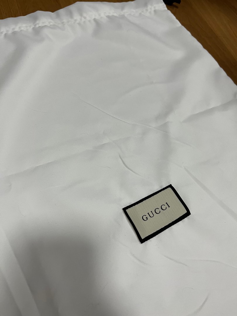 Ready stock authentic Gucci satin white dust bag Luxury Bags Wallets on Carousell