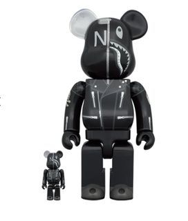 Bearbrick x BAPE Camo Shark 400% Pink A Bathing Ape Kaws Supreme BOGO WGM