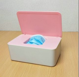 Ready Stock Mask Storage Box Dustproof Plastic Mask Storage Organizer Case Holder Wet Tissue Box (JL0401)