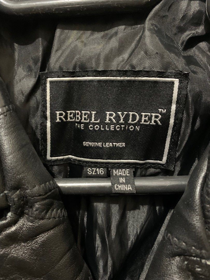 Rebel Ryder Leather Jacket on Carousell