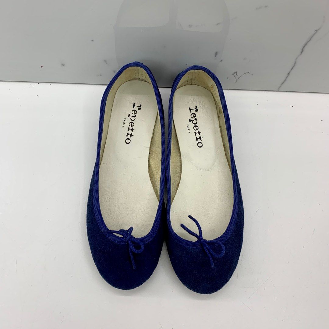 Repetto suede ballet best sale flats