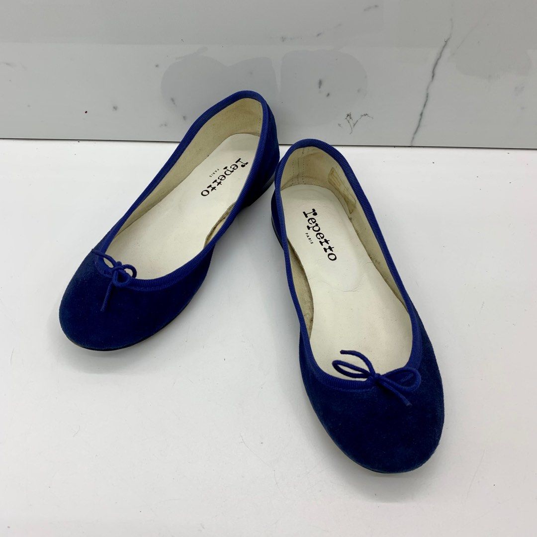 Repetto suede discount ballet flats