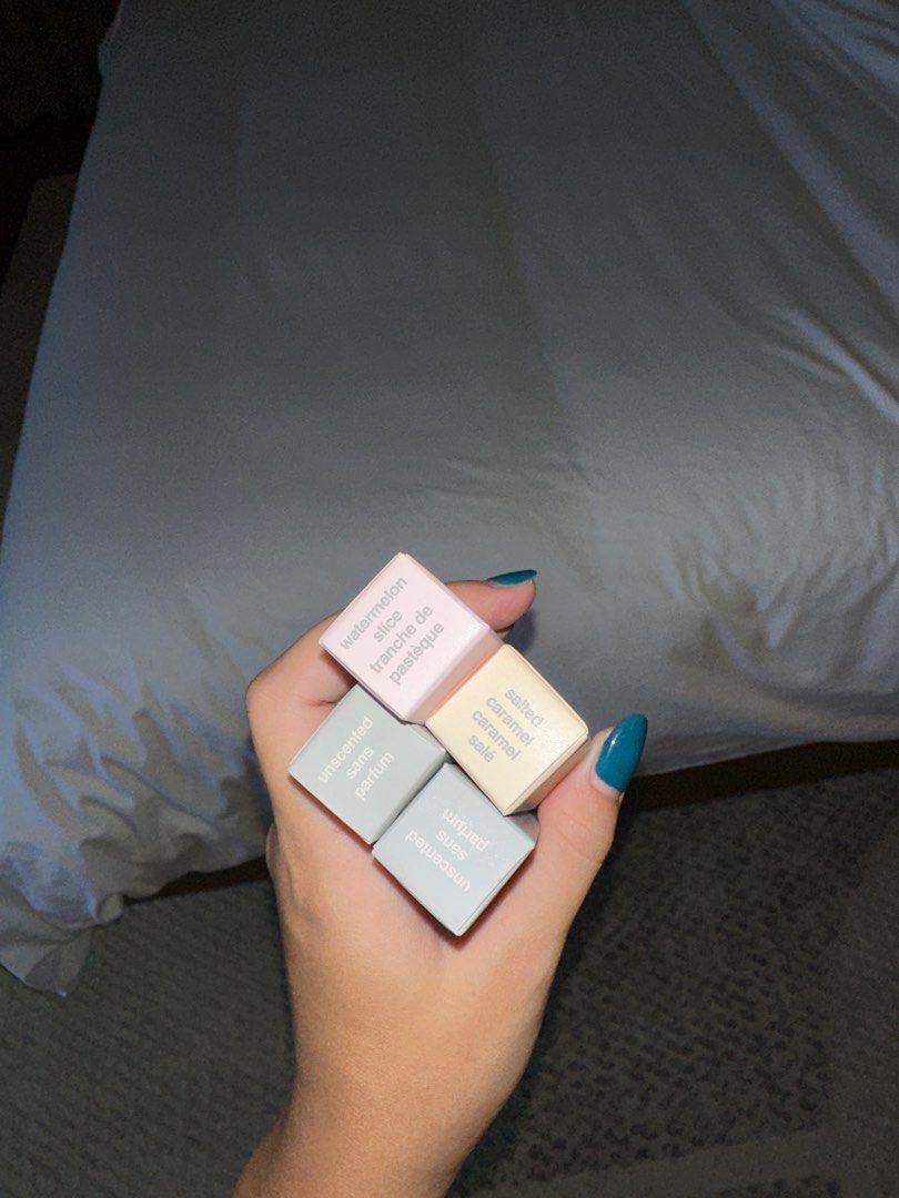 Rhode Peptide Lip Treatments (Category: Face Care) located in Calamba. Submitted by m.cag (Listing ID 1222669426, Image 3). Description: ALL ON HAND 1 Salted Caramel 1 Watermelon: sold 2 Unscented.