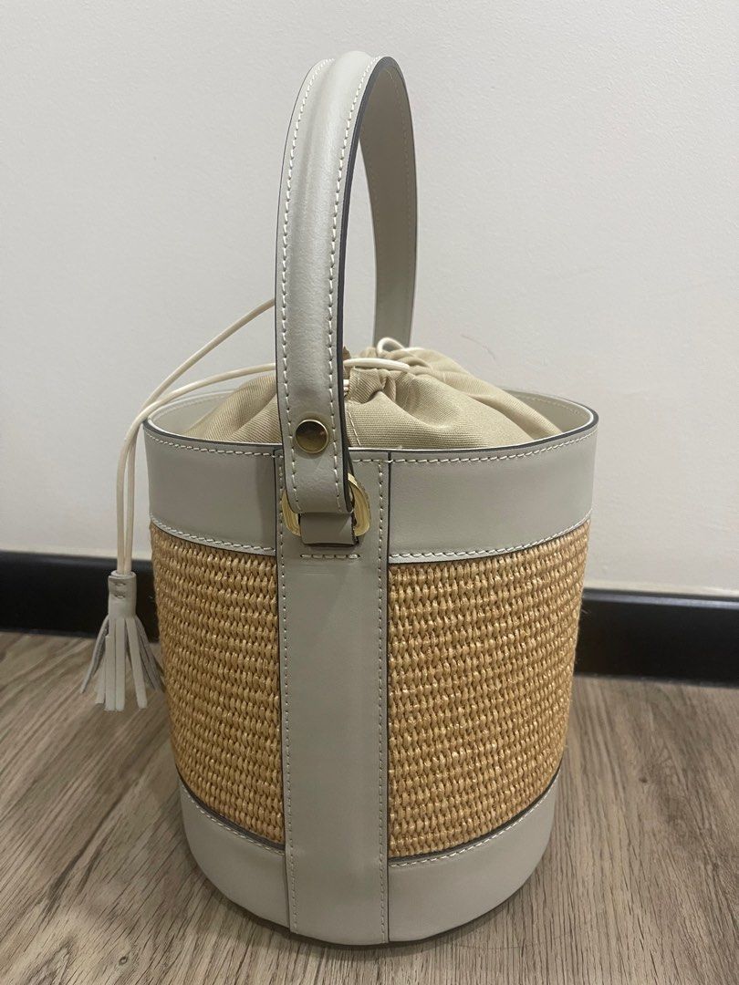 Roberta Firenze (RF) Grande Rafia Bucket Bag, Women's Fashion, Bags ...