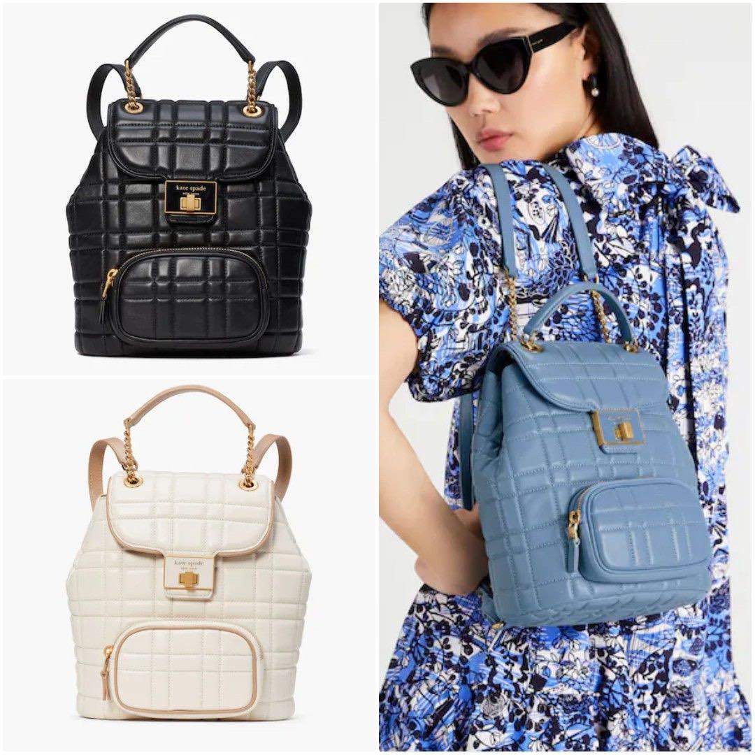 SALES ENDS 27 JUNE Kate Spade Evelyn Quilted Small Backpack