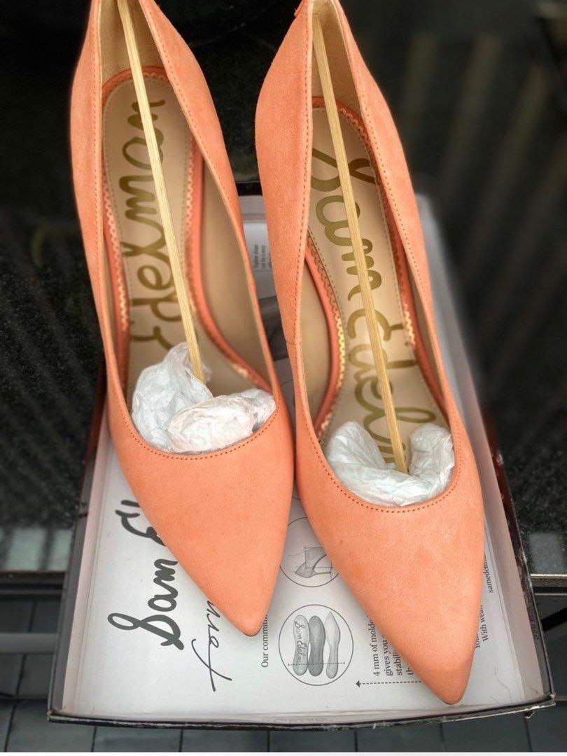 Sam edelman orange shop heels