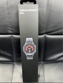 Samsung watch 5 pro R920 45mm (Wi-Fi / Bluetooth / GPS) (black / gray  ) (⚠️請勿議價/ No bargain🚫)➖產品已有詳細說明.請先細閱(請勿查詢與此項產品無關及功能上的問題)🙏🏻➖💯%全新.原廠.香港行貨➖💯%New.original .Hk spec)( ✅接受消費卷: 八達通/Wechat Pay/ Alipay/ Visa 💵一律需收取2%手續費)(只限店交收)