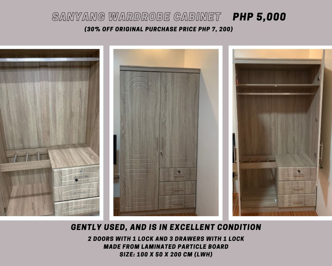 Sanyang Wardrobe Furniture & Home Living, Furniture, Shelves