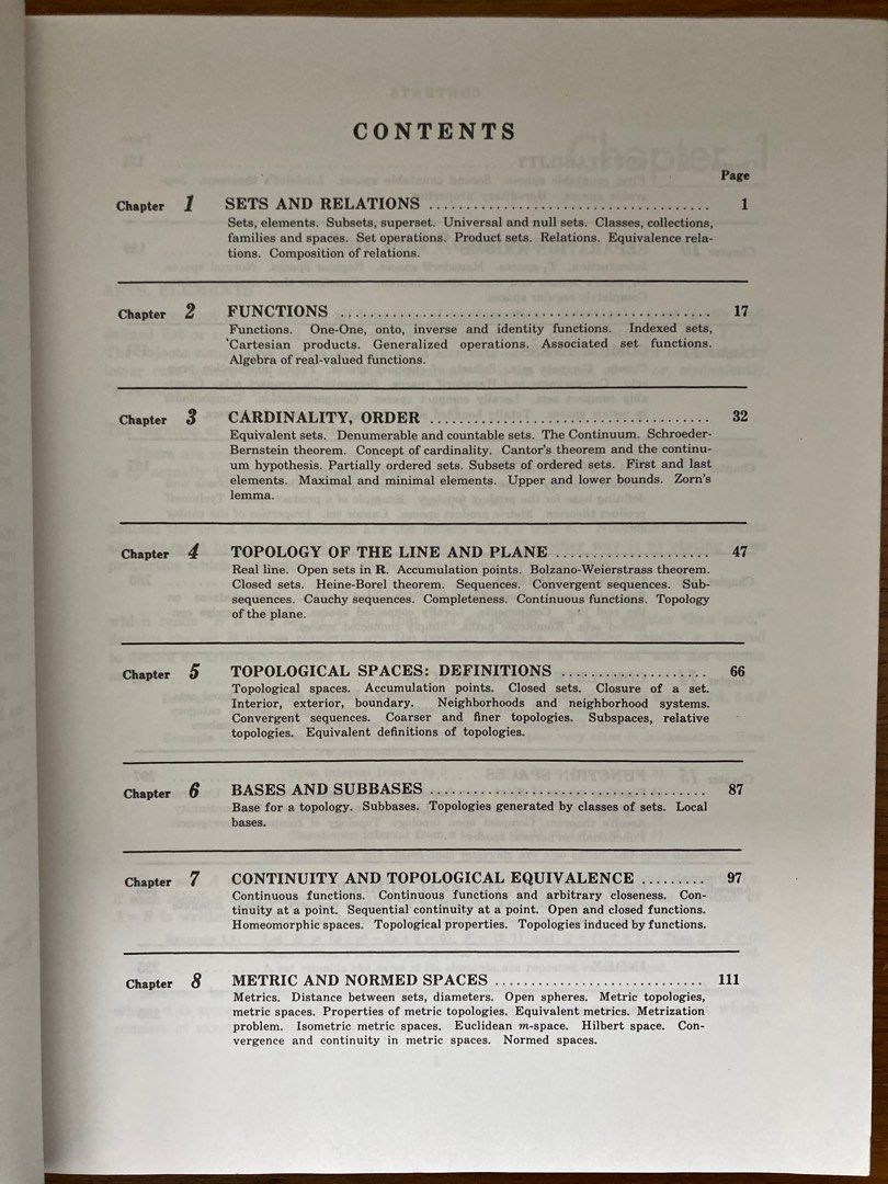 Schaum’s Outline of General Topology / Beginning Linear Algebra