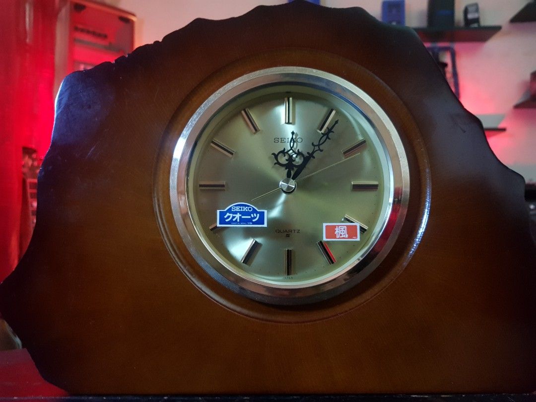 Used Clock Seiko Wooden Clock (Used), Furniture & Home Living, Home Decor, Clocks ...