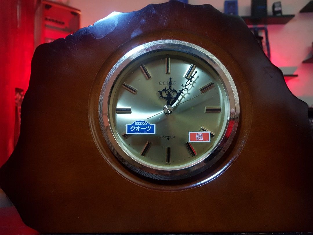 Used Clock Seiko Wooden Clock (Used), Furniture & Home Living, Home Decor, Clocks ...