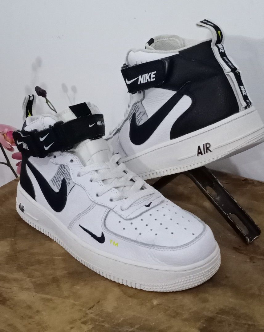 air force 1 utility white mid