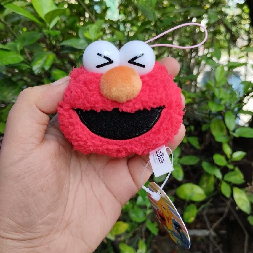 Sesame Street Elmo Head Plush Charm, Hobbies & Toys, Toys & Games on