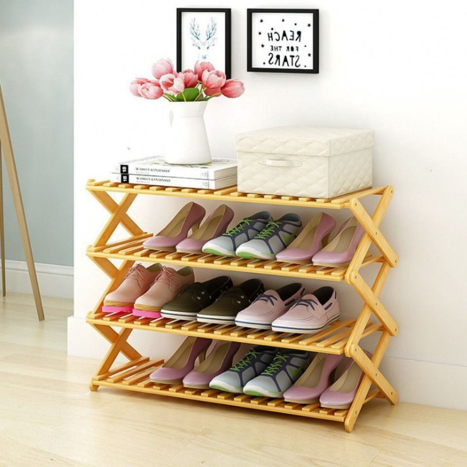 Shoe Rack/Folding Fower Rack/Multi-layer Bamboo Shoe Rack/Folding Shoe ...