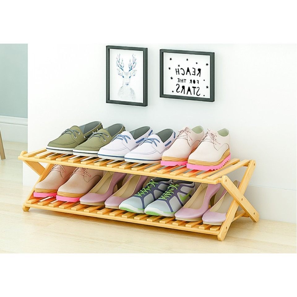Shoe Rack/Folding Fower Rack/Multi-layer Bamboo Shoe Rack/Folding Shoe ...
