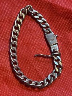 Silver bracelet unisex 925 thick and heavy.