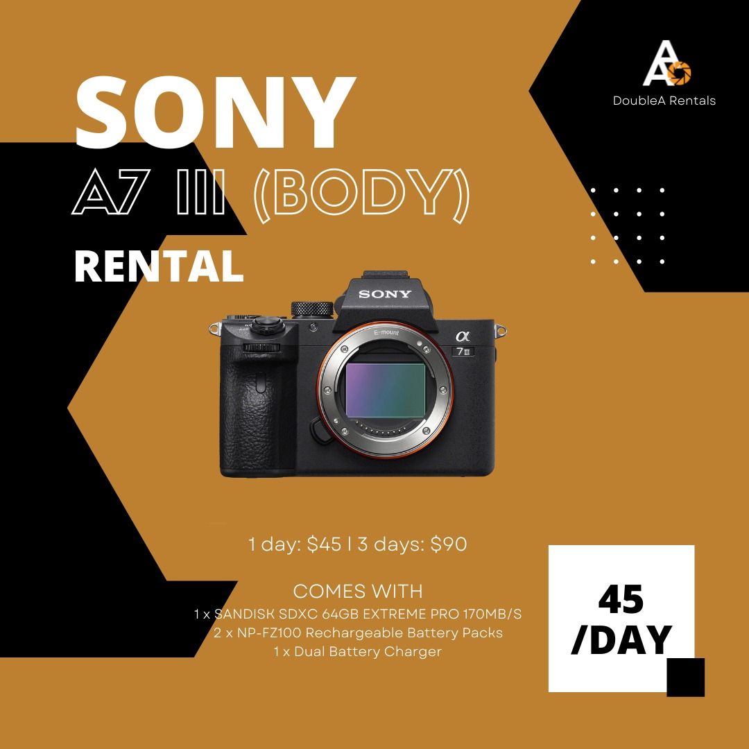 Rent] A7iii, Lifestyle Others on Carousell