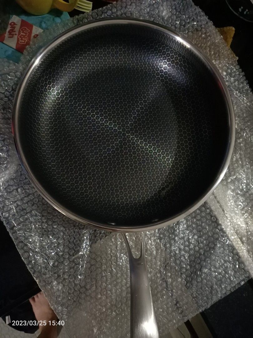 Non stick honeycomb SUS316 stainless steel frying Pan Wok, Furniture