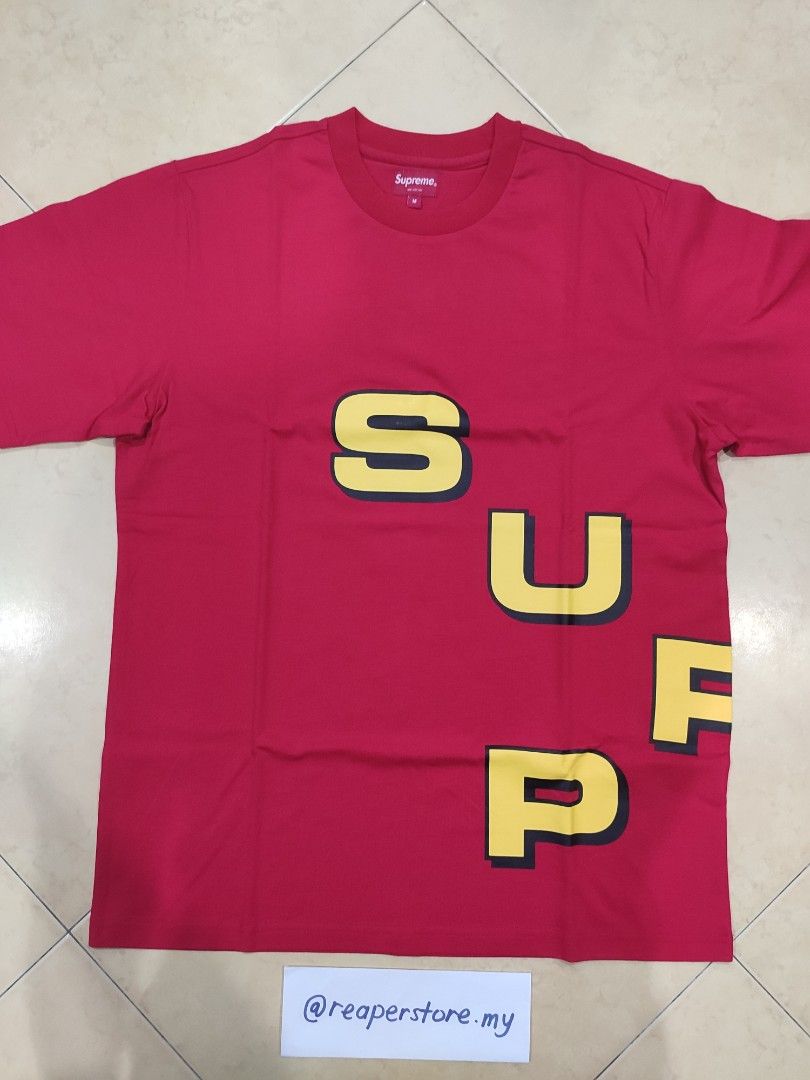 Supreme Stagger FW18 Men s Fashion Tops Sets Tshirts Polo Shirts on Carousell