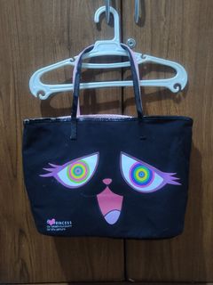 Hand Painted Takashi Murakami X KAWS Tote Bag 