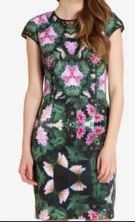 Ted Baker Floral Print Dress Size 2