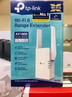 TP-Link RE605X AX1800 Dual Band Wi-Fi 6 Range Extender