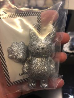 Uamou silver glitter sofubi Kaiju Japan