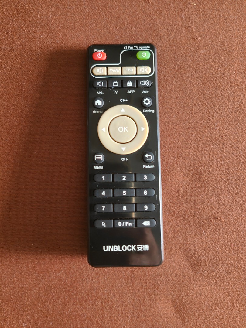 UBOX Remote Control n Power Supply Adapter, TV  Home Appliances, TV   Entertainment, Media Streamers  Hubs on Carousell